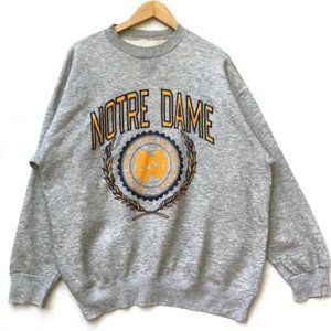 University Of Notre Dame Pullover sweatshirt shirt retro vintage tee 1998